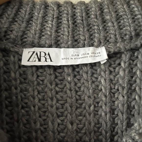 ZARA purl knit oversize fit sweater (M) - Picture 5 of 6